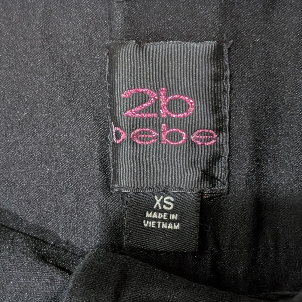 bebe Black High-Waist Shorts - Picture 2 of 4